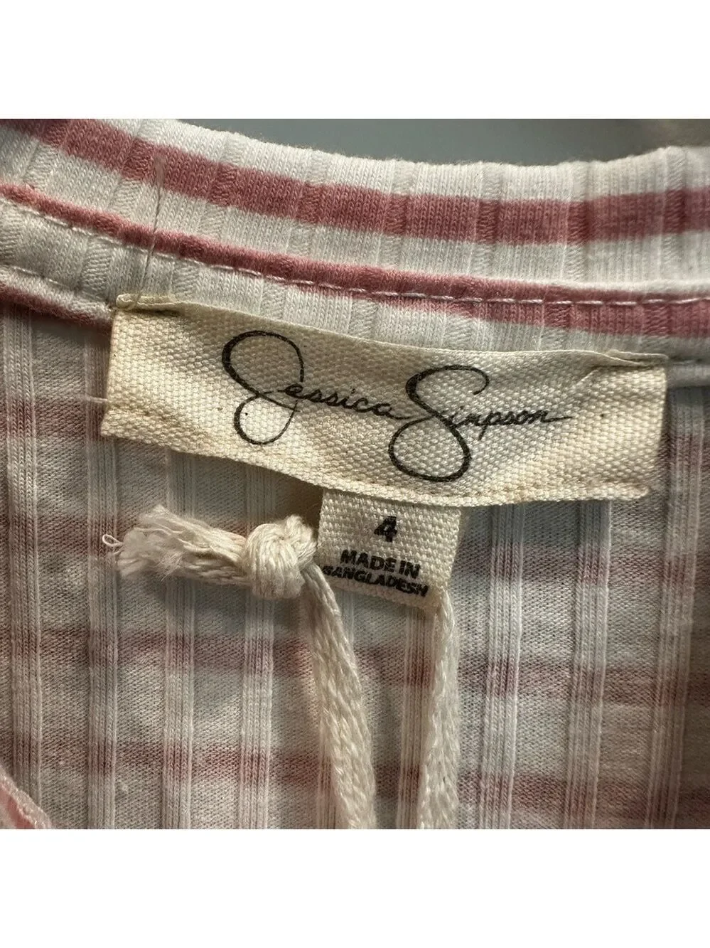 Jessica Simpson Dark Blue Kids Overalls with Striped Shirt